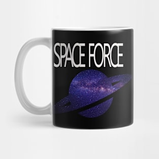 space force galaxy white Mug